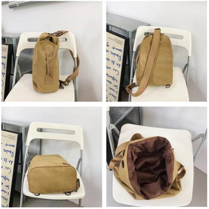 Alex | Women's Large Vintage Canvas Crossbody Messenger Sling Travel Bag