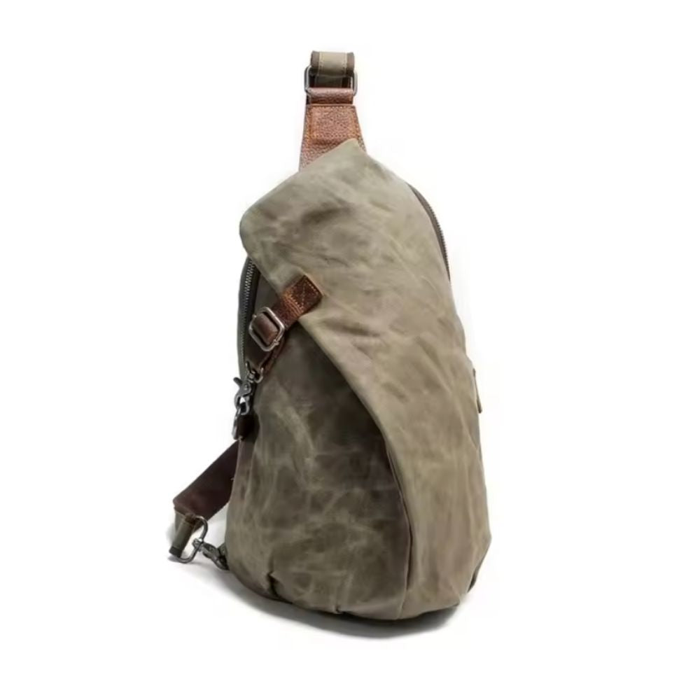 Genesis | Men's Vintage Waxed Canvas Men's Crossbody Bag
