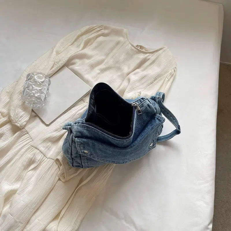 Eloise | Women's Denim Crossbody Messenger Bag