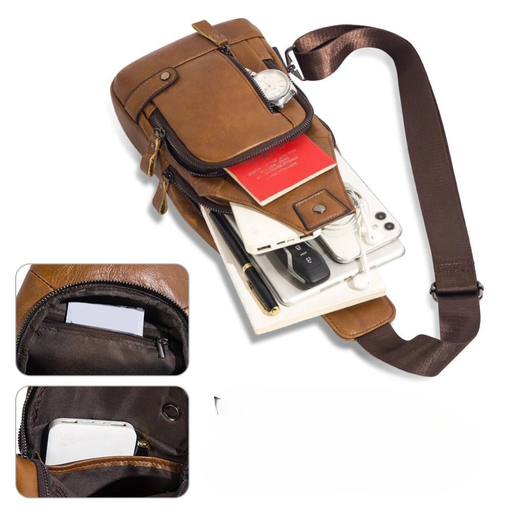 Logan | Men's Genuine Leather Travel Crossbody Bag