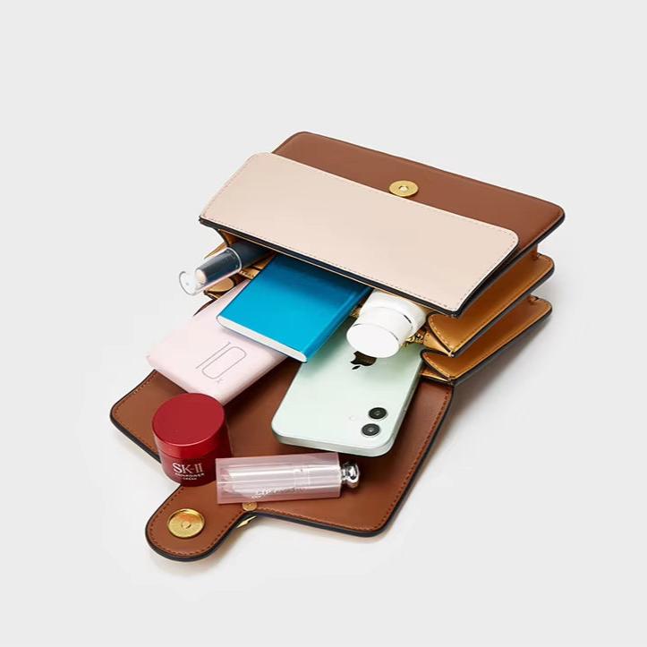 Madison | Women's Vintage Colour Block Crossbody Handbag