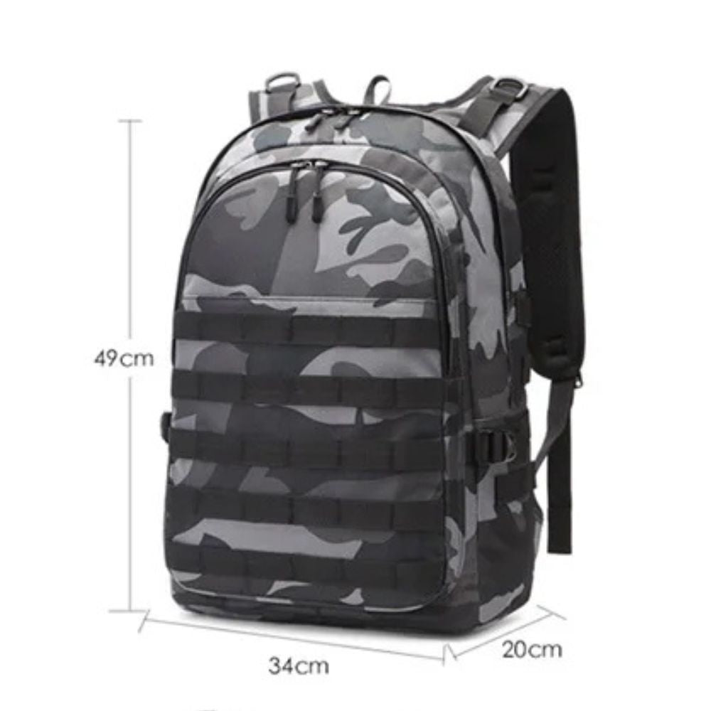 Titan | Men's Camouflage Hard Shell Travel Laptop Backpack with USB Charging
