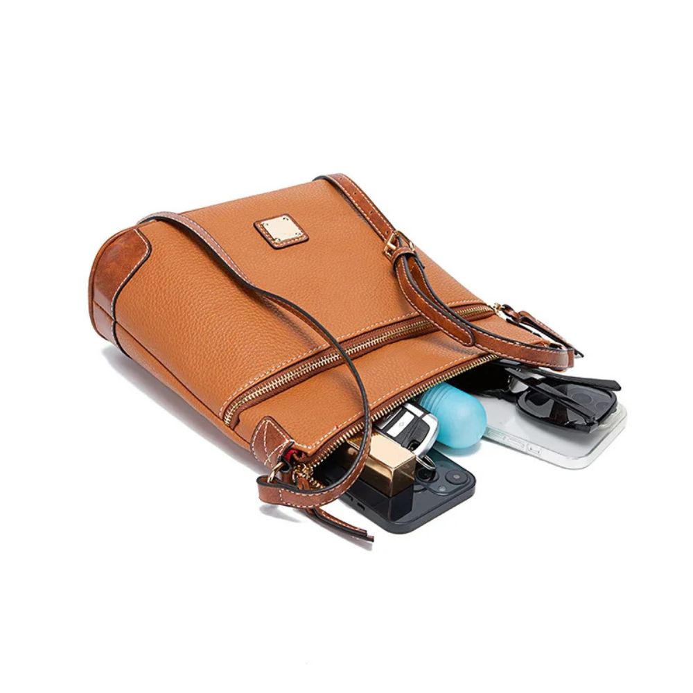 Amiyah | Women's Pebble Grain Leather Crossbody Bag