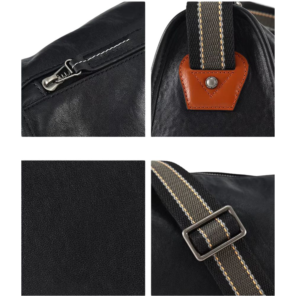 Luca | Men's Genuine Leather Travel Crossbody Messenger Bag