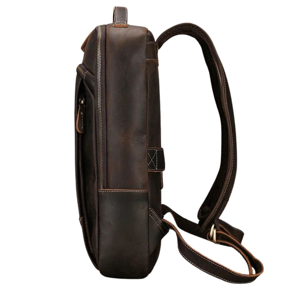 Grayson | Men's Vintage Leather Travel Laptop Backpack
