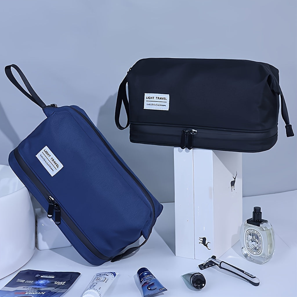 Men's Spacious Multi-Compartment Toiletry Bag