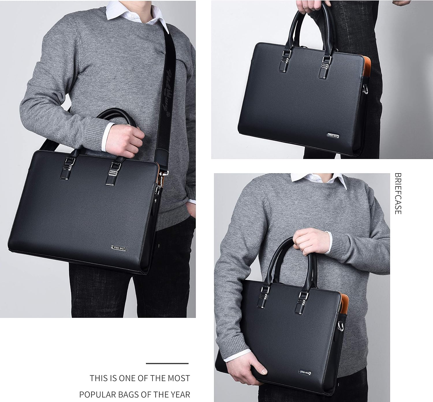Professional Multi-Compartment Business Briefcase with Smart Storage
