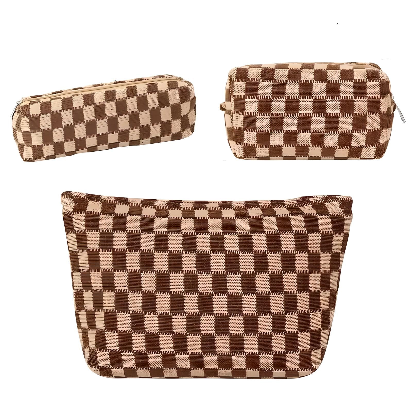Jessica | Women's Travel 3-Piece Cosmetic Makeup Bag Set