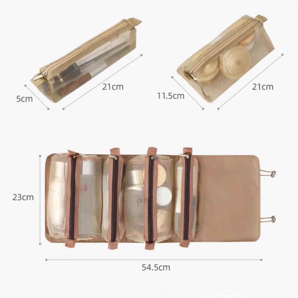 Nova | 4-in-1 Women's Hanging Travel Toiletry Cosmetic Makeup Bag