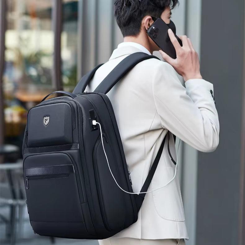 James | Men's Large Expandable Business Travel Laptop Backpack