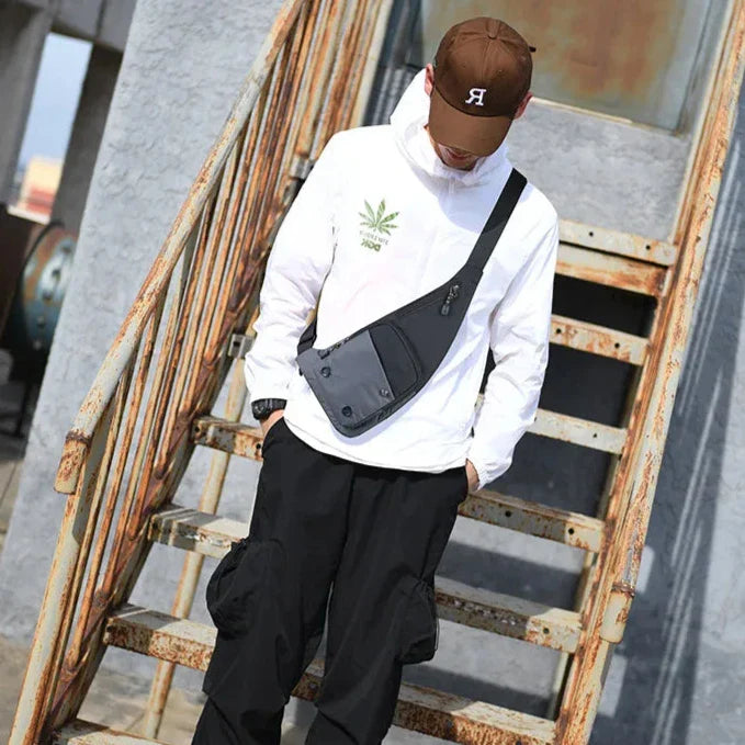 Oliver | Men's Small Slim Waterproof Canvas Crossbody Sling Bag