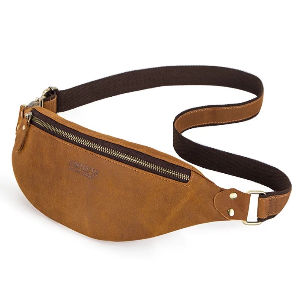 Mason | Men's Crazy Horse Leather Fanny Pack Crossbody Bum Bag