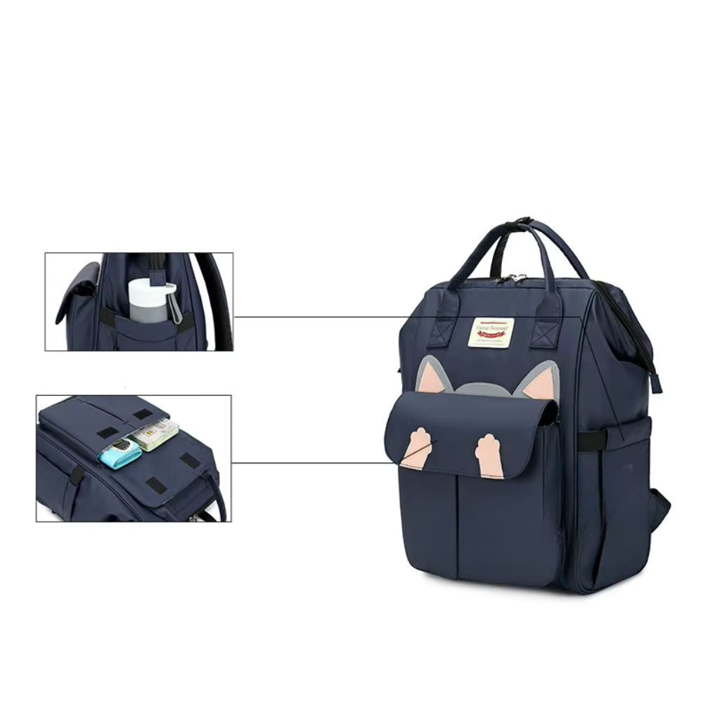 Luna | Large Kids Cartoon Cat Travel Daypack Backpack