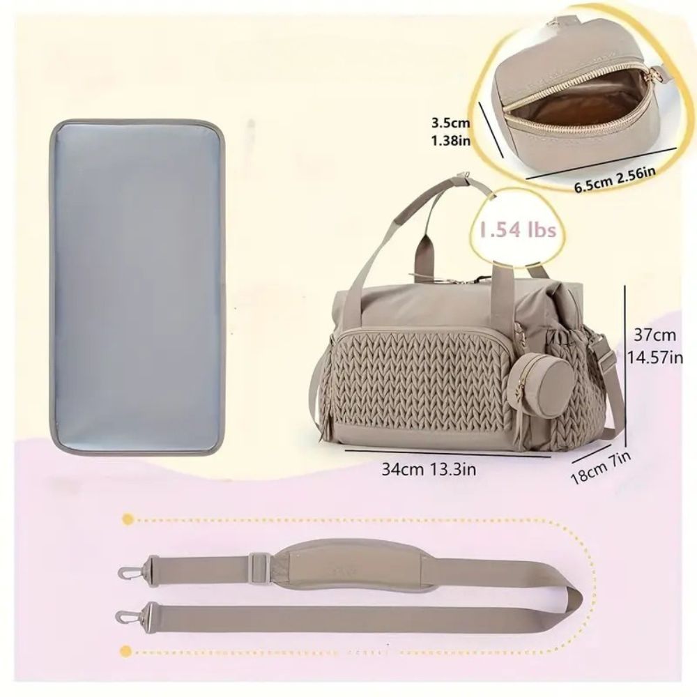 Carter | Men's Large Nylon Gym Travel Duffle Bag with Waterproof Pad