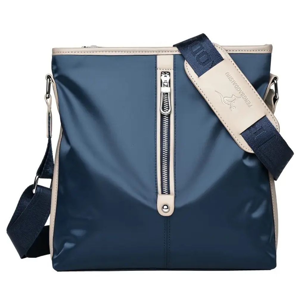 Men's Multi-Compartment Oxford Travel Crossbody Bag