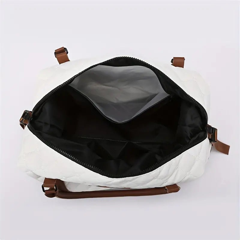 Sofia | Women's Diamond-Pattern Large Capacity Sports Travel Garment Duffle Bag