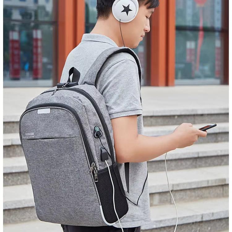 Atlas | Men's Anti-Theft Business Laptop Backpack with USB & Headphone Ports