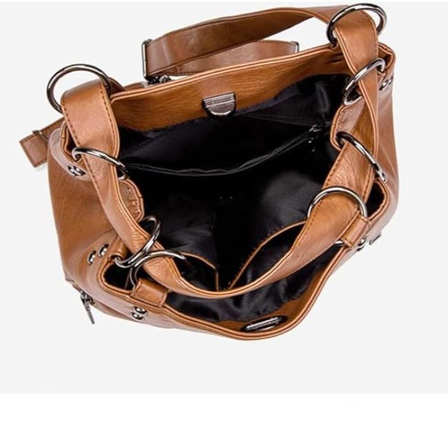Aurora | Women's Vintage Convertible Vegan Leather Travel Backpack