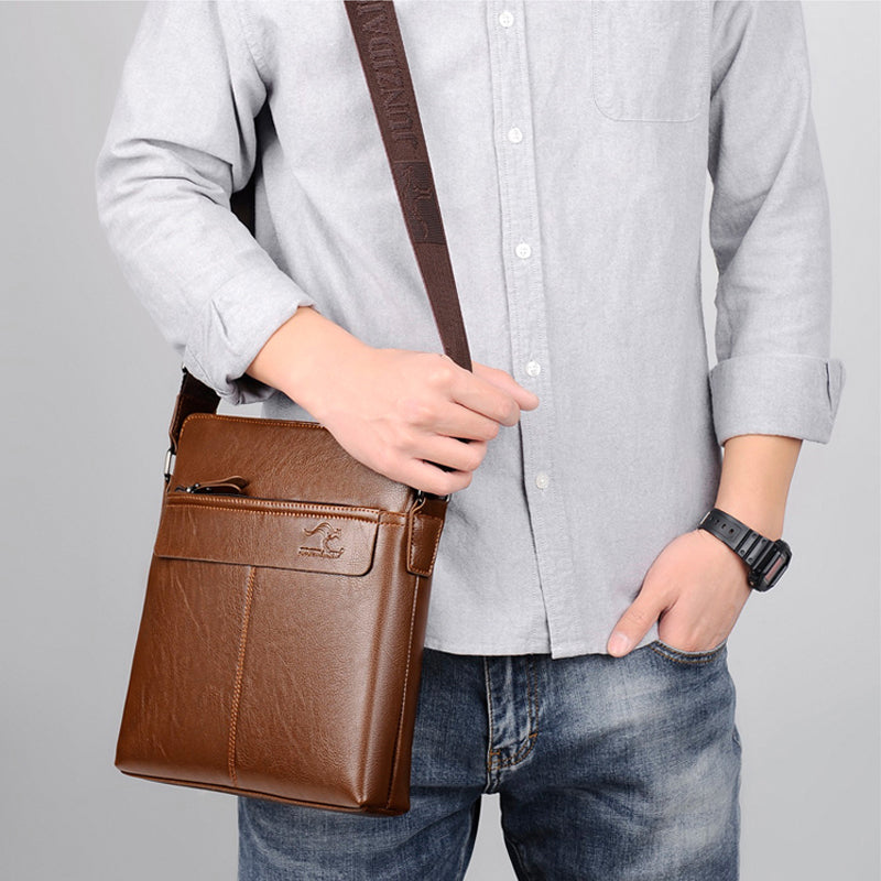 Maverick | Men's Classic Anti-Theft Leather Crossbody Bag