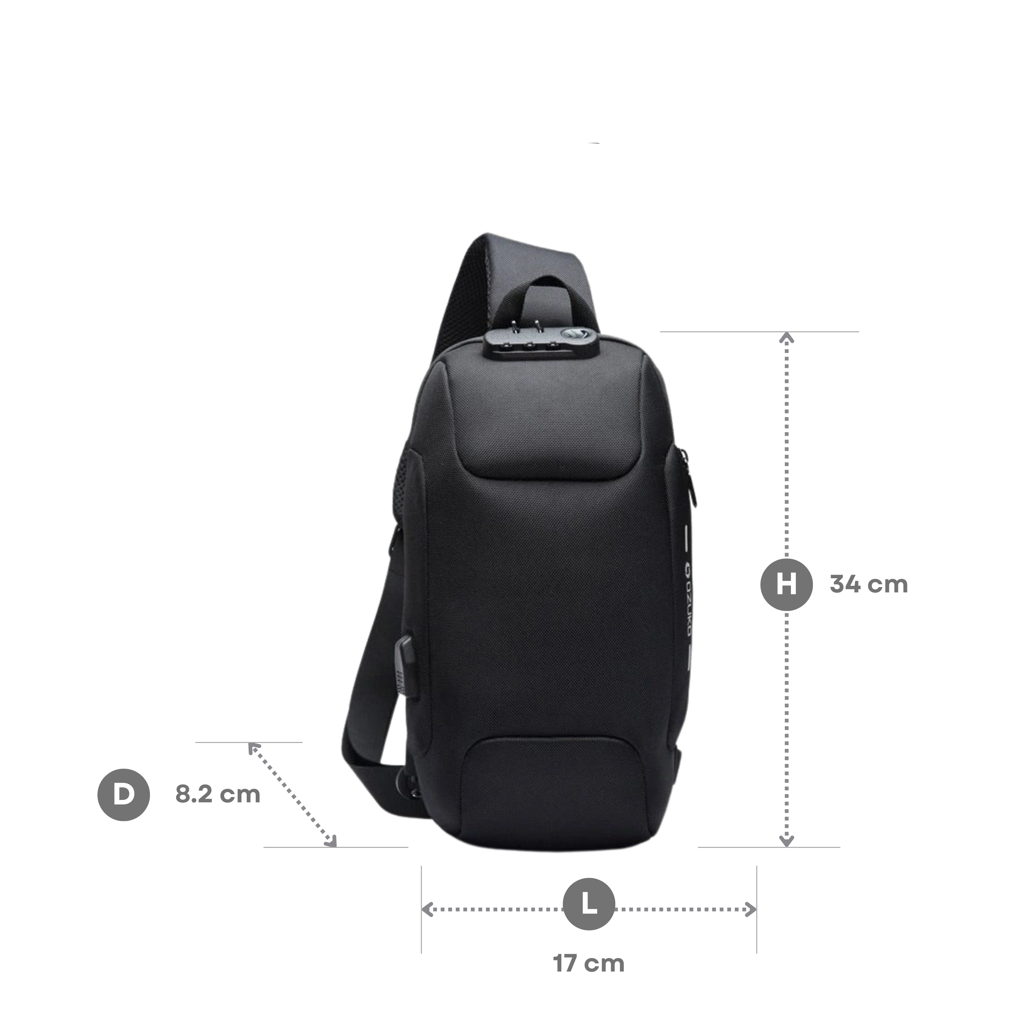 Anti-Theft Crossbody Charging Bag