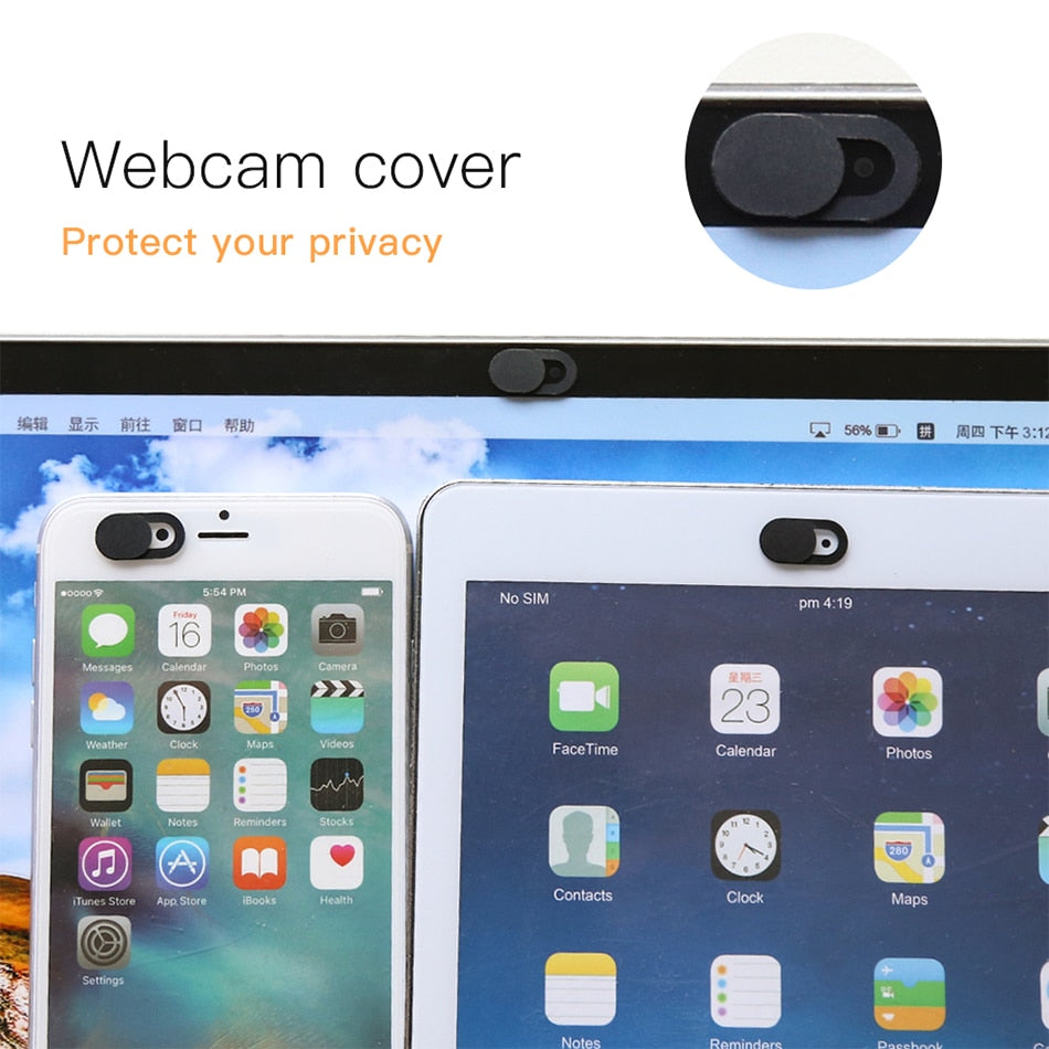6Pcs/lot WebCam Cover Shutter Magnet Slider Plastic For iPhone Web Laptop PC For iPad Tablet Camera Mobile Phone Privacy Sticker