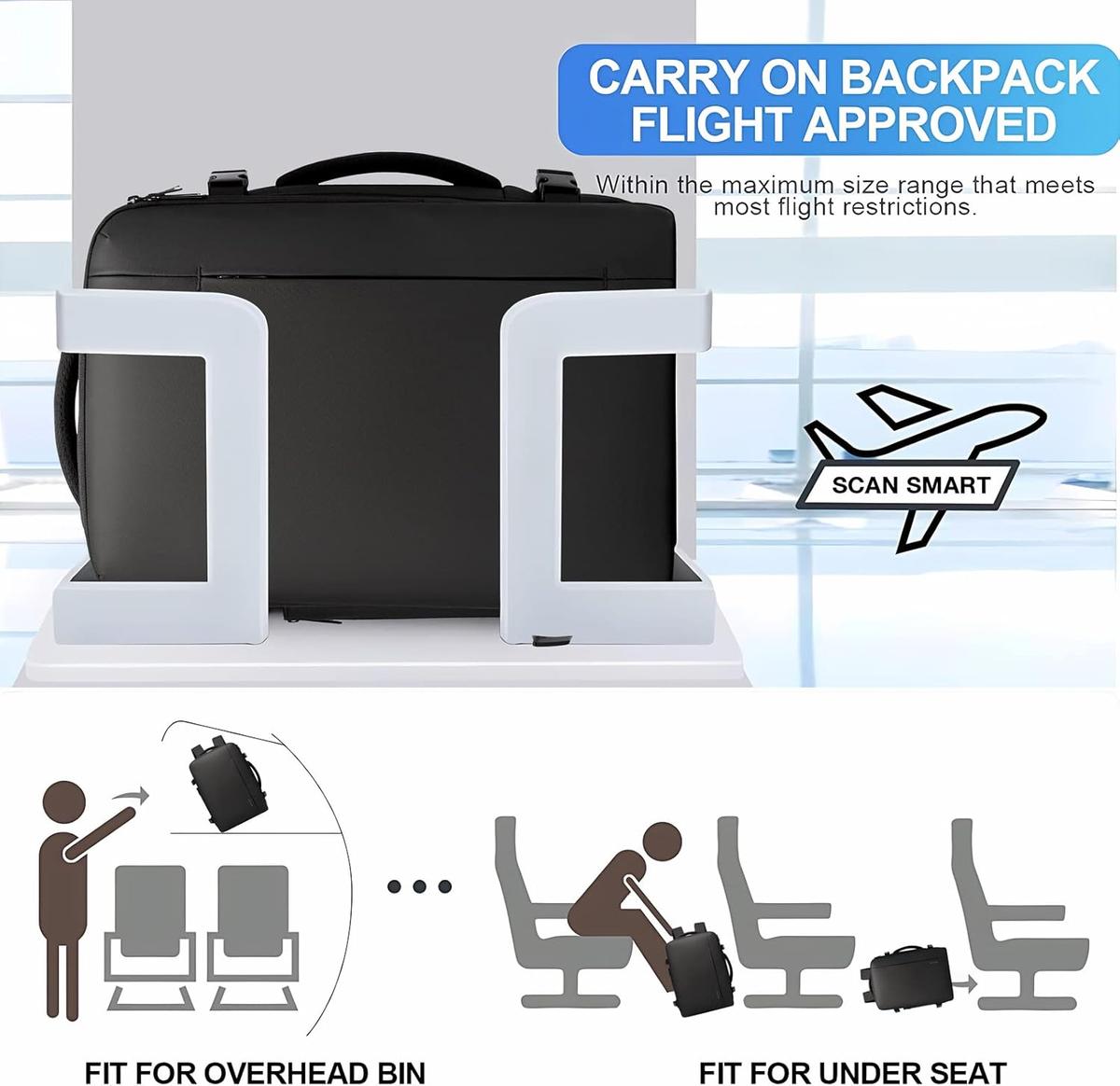 Multi-Purpose Travel Backpack Expandable Waterproof Duffle Design