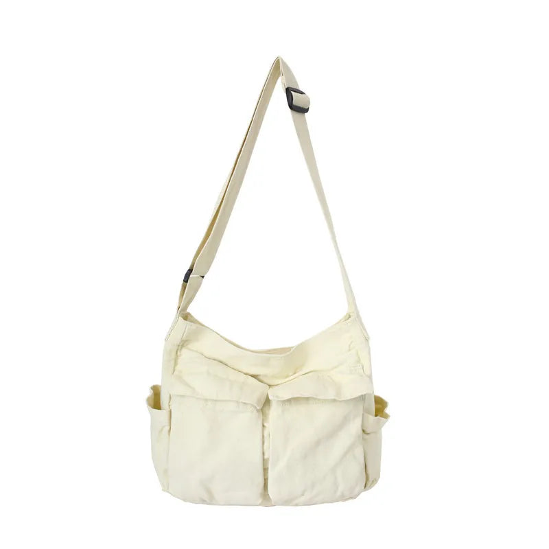 Ellie | Women's Vintage Canvas Large Crossbody Messenger Bag