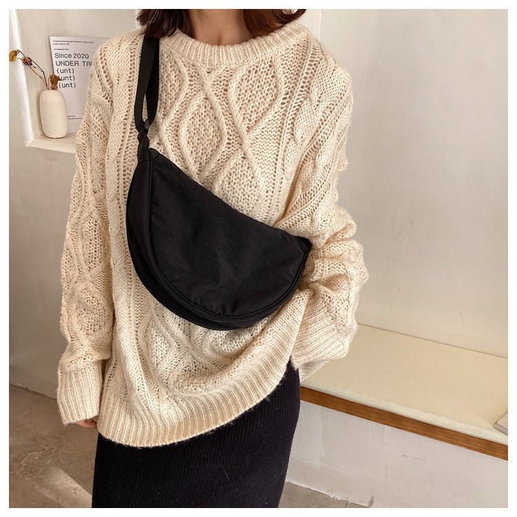 Women's Shoulder Bag Sleek Lightweight Curved Shape