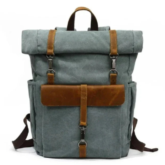 Benjamin | Men's Large Canvas Laptop Travel Backpack