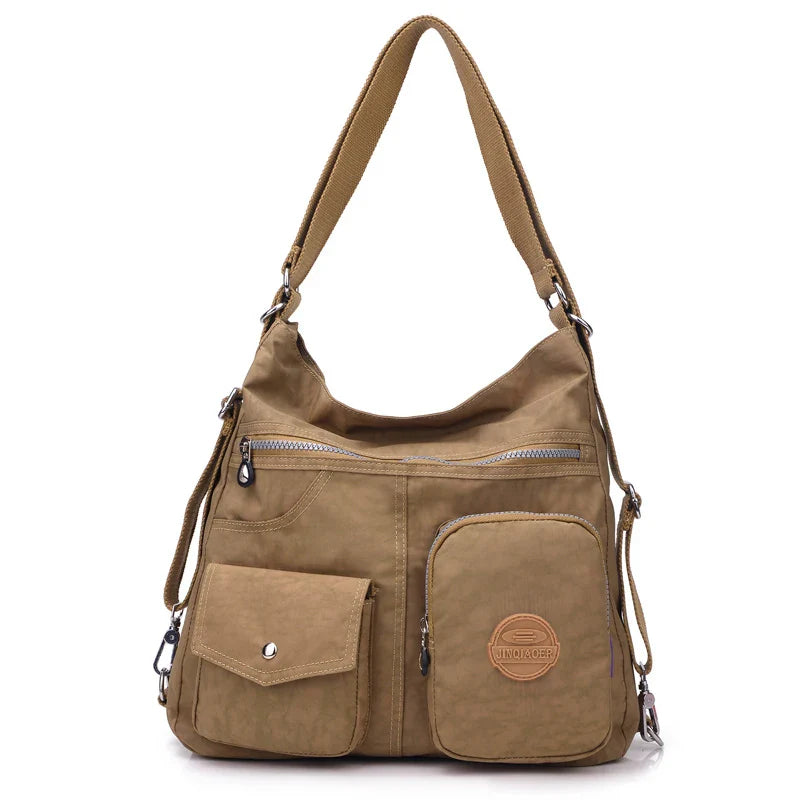 Mira | Women's Large Capacity Waterproof Nylon Crossbody Messenger Travel Bag