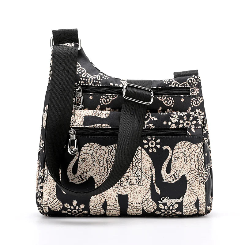 Nicole | Women's Nylon Multi-Pocket Travel Crossbody Messenger Bag
