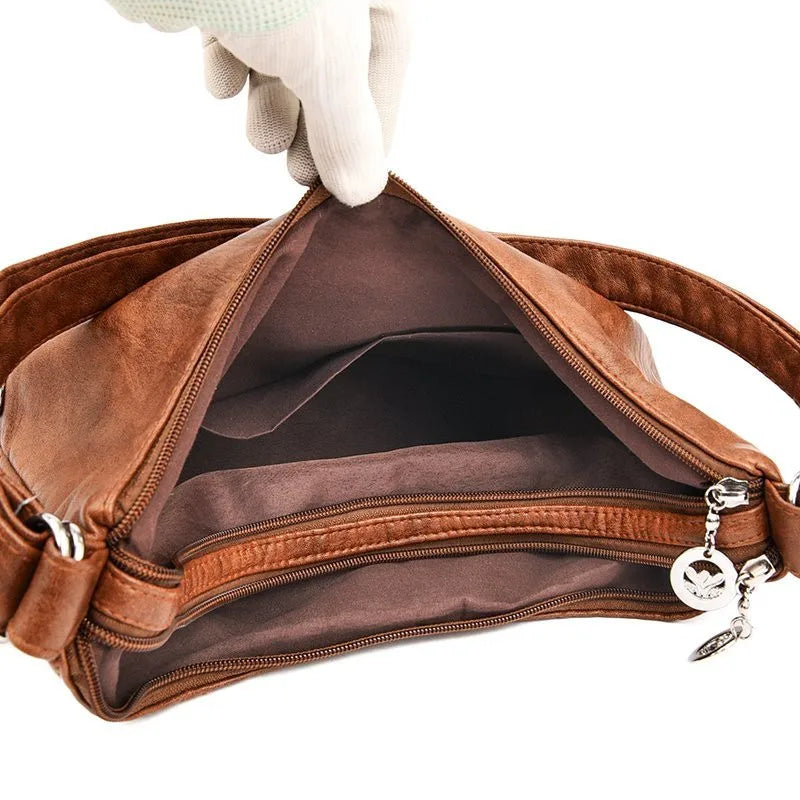Jessica | Women's Vintage Leather Crossbody Hobo Handbag
