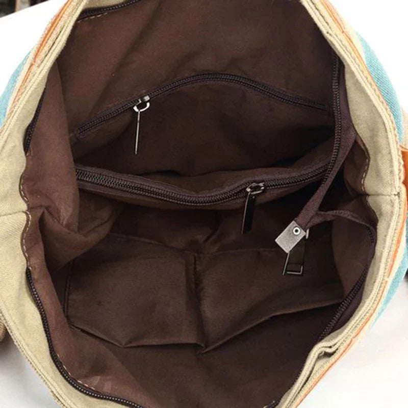Oliver | Men's Canvas Stripes Crossbody Messenger Handbag