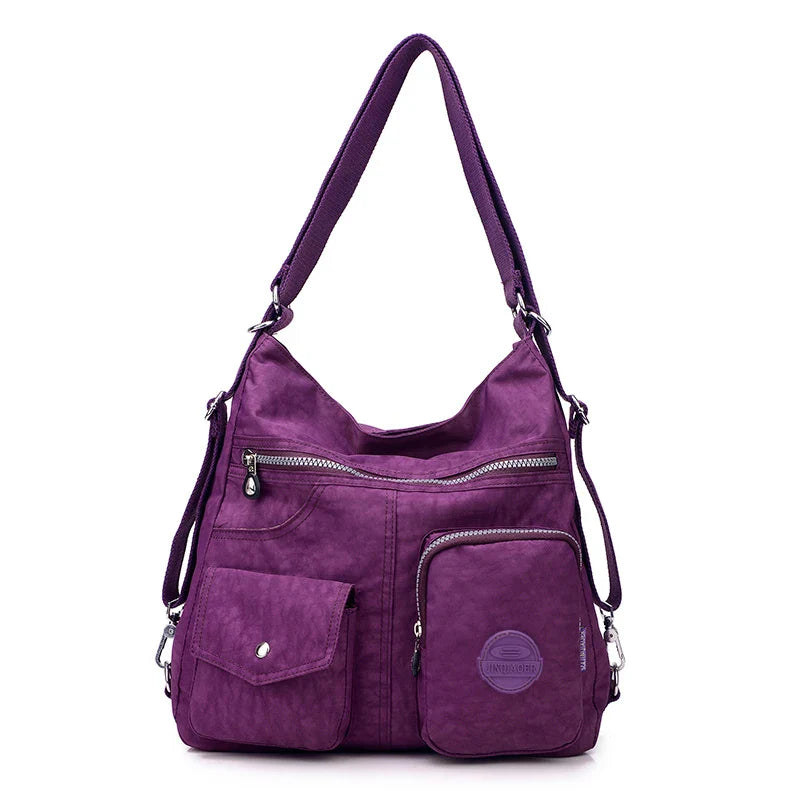 Mira | Women's Large Capacity Waterproof Nylon Crossbody Messenger Travel Bag