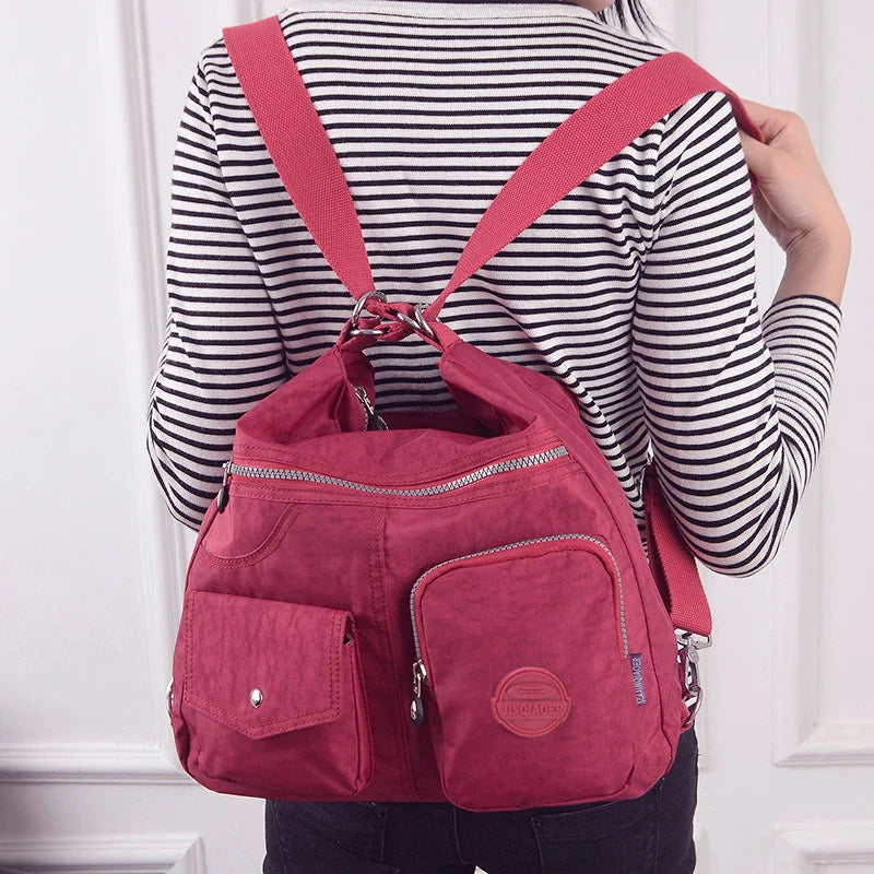 Mira | Women's Large Capacity Waterproof Nylon Crossbody Messenger Travel Bag