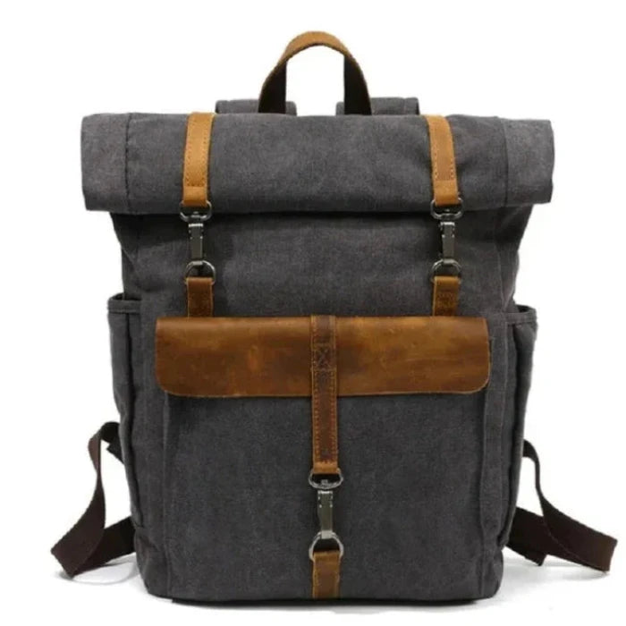 Benjamin | Men's Large Canvas Laptop Travel Backpack