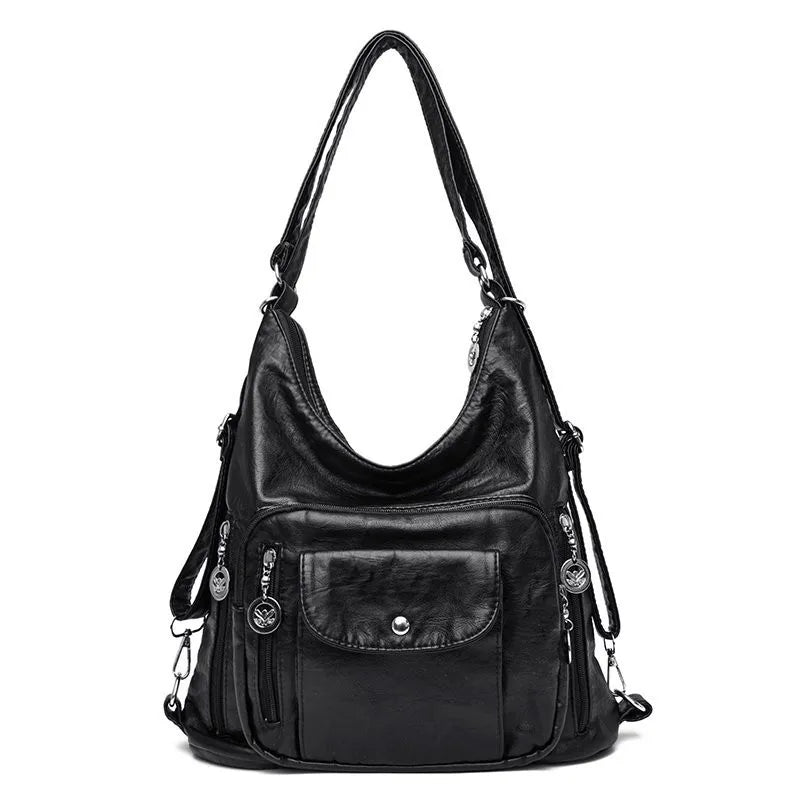 Jessica | Women's Vintage Leather Crossbody Hobo Handbag