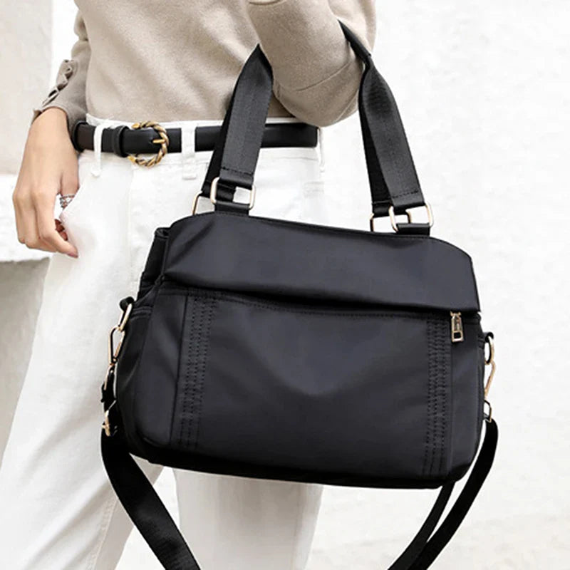 Women's Multi-Layer Large Capacity Nylon Crossbody Travel Bag