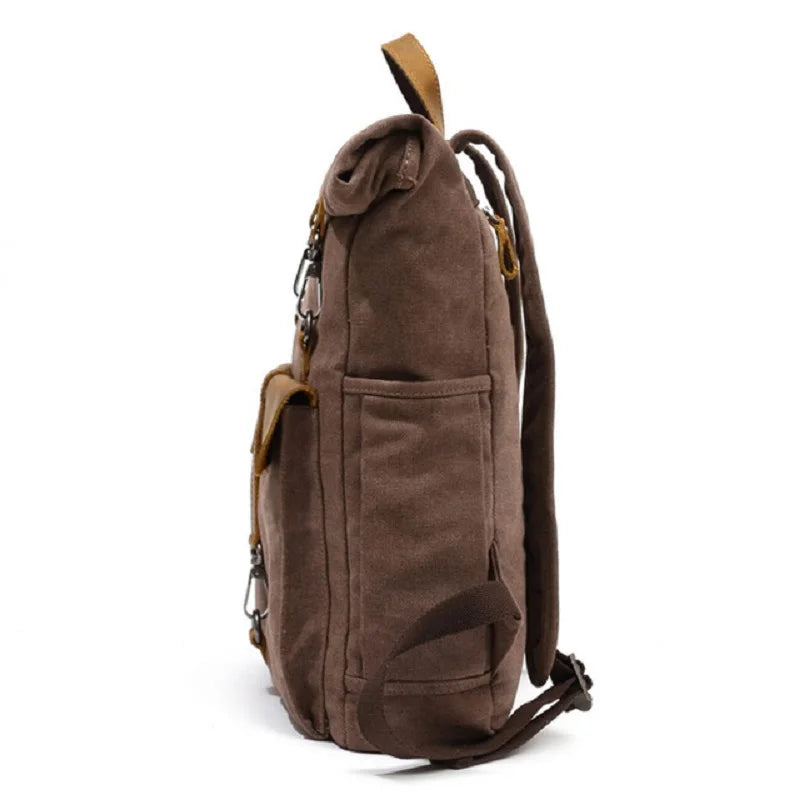 Benjamin | Men's Large Canvas Laptop Travel Backpack