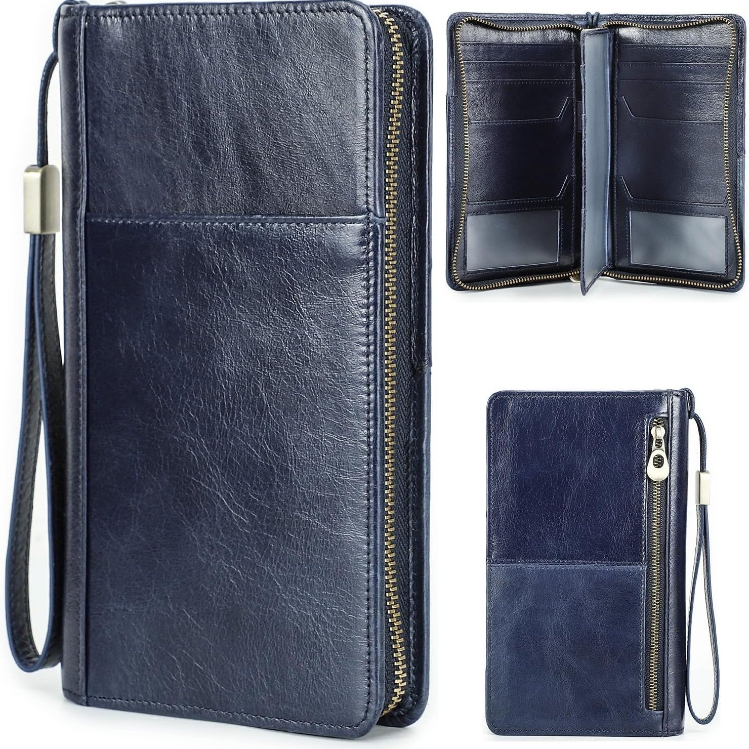 Sophia | Top Grain Leather Passport Wallet