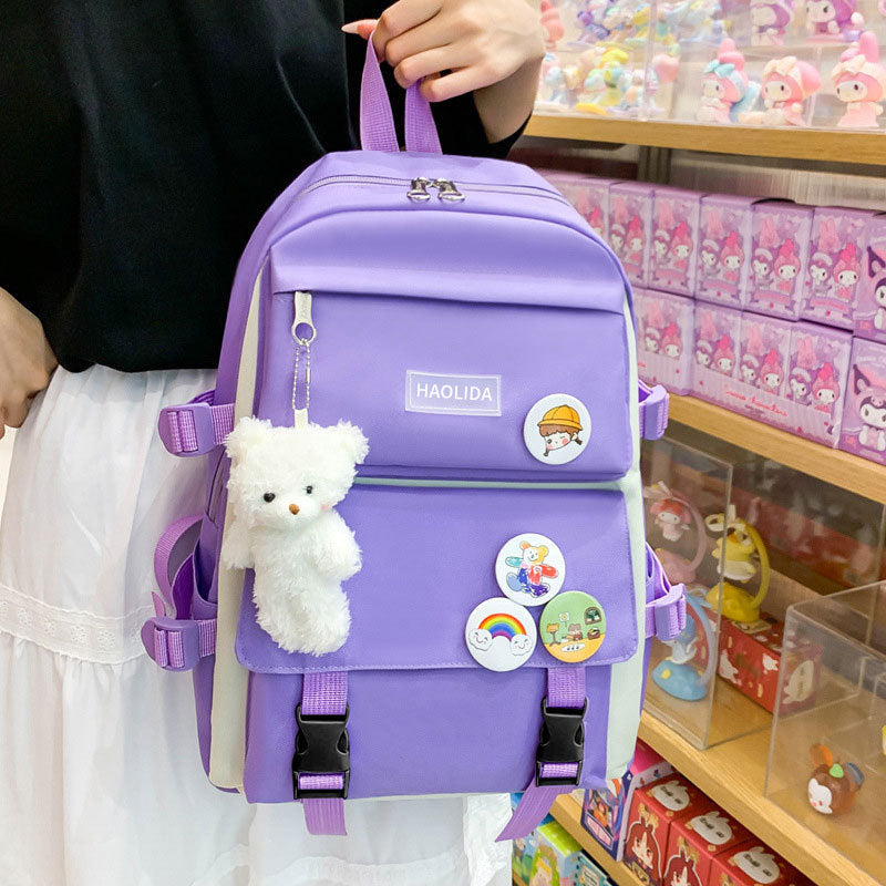 Emma | 4pc Large Capacity Kids School Backpack Set