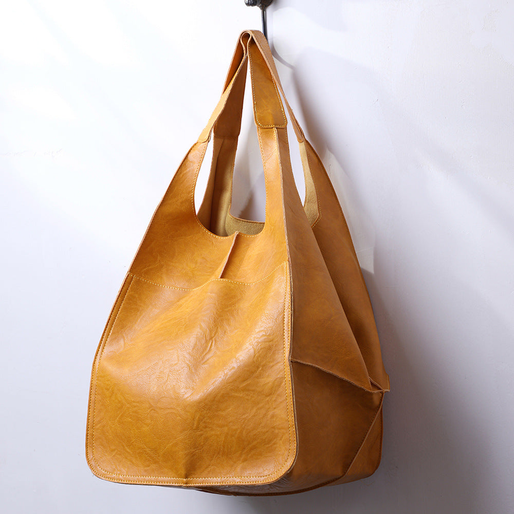 Women’s Oversized Retro Shoulder Bag Timeless Daily Essential