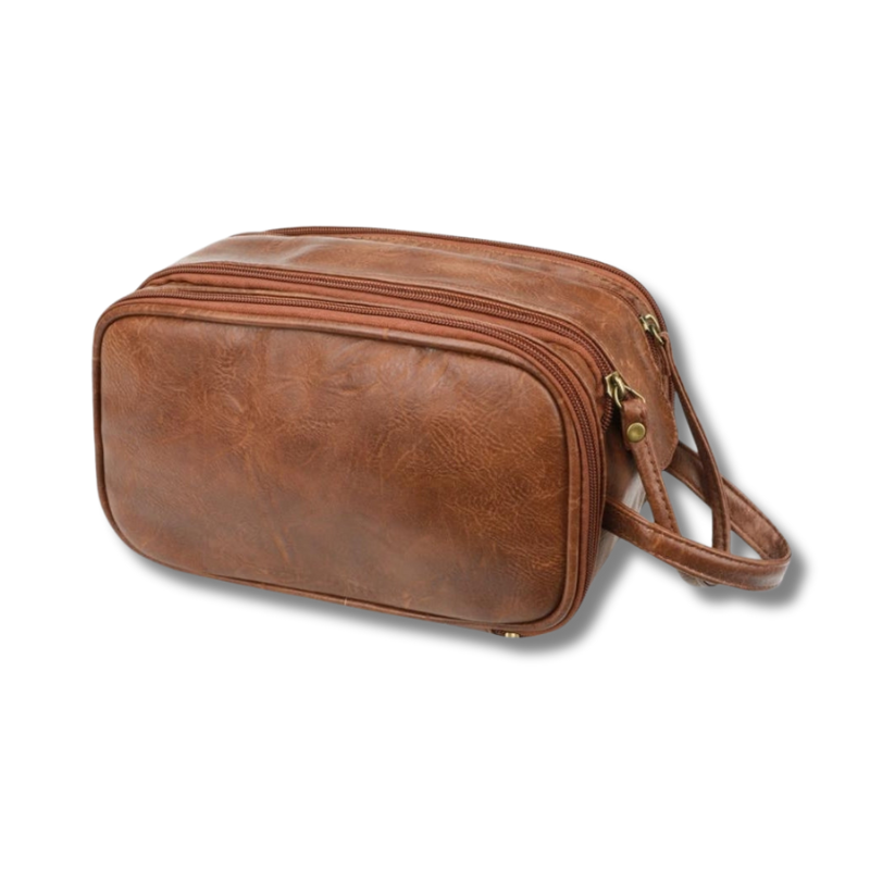 Royal Leather Travel Toiletry Bag