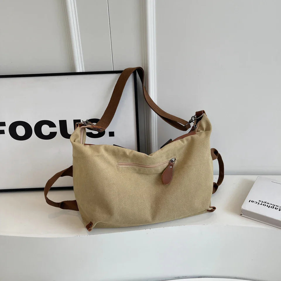 Clara | Women's Retro Canvas Large Capacity Crossbody Messenger Bag