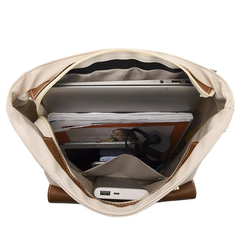 Evelyn | Women's Vintage Buckle Flap Travel Laptop Backpack