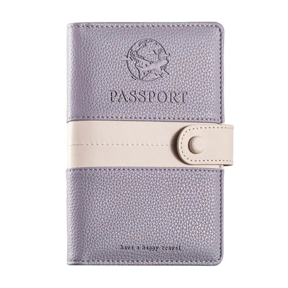 Sarah | Lightweight Faux Leather Passport Holder Travel Wallet