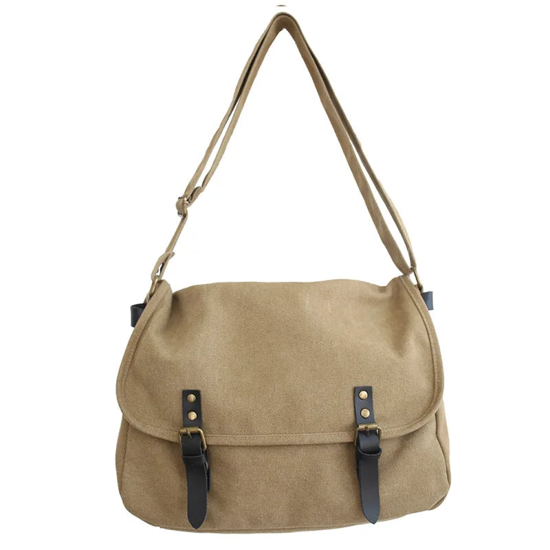 Alexander | Men's Vintage Canvas Large Crossbody Messenger Bag