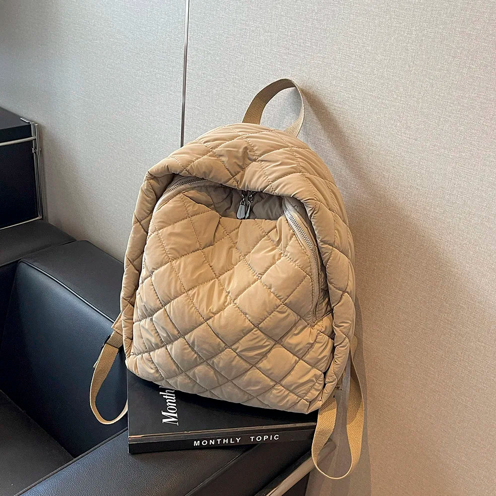Luna | Women's Quilted Puffer Large Backpack
