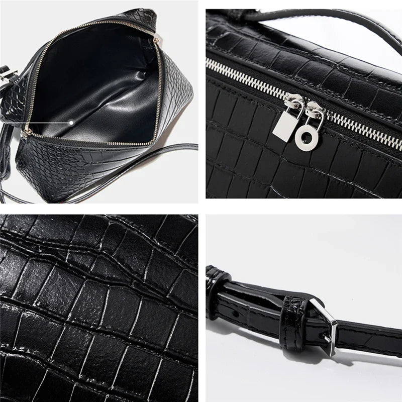 Elle | Women's Leather Top-Handle Crossbody Sling Handbag