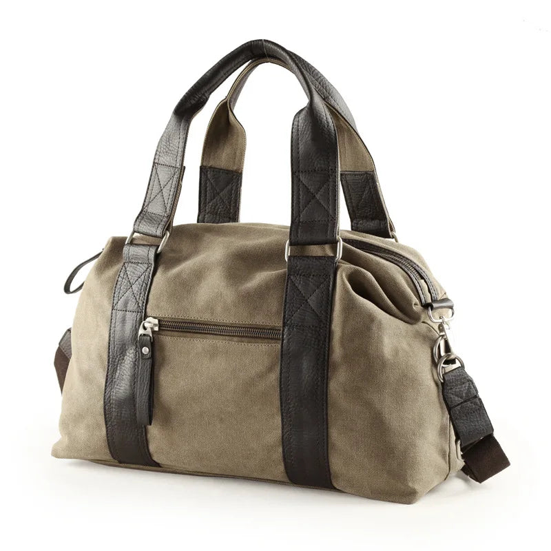 Jack | Men's Retro Canvas Weekender Travel Garment Duffle Bag